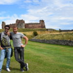 dante e flaminio al Castello di Tantallon, Scozia